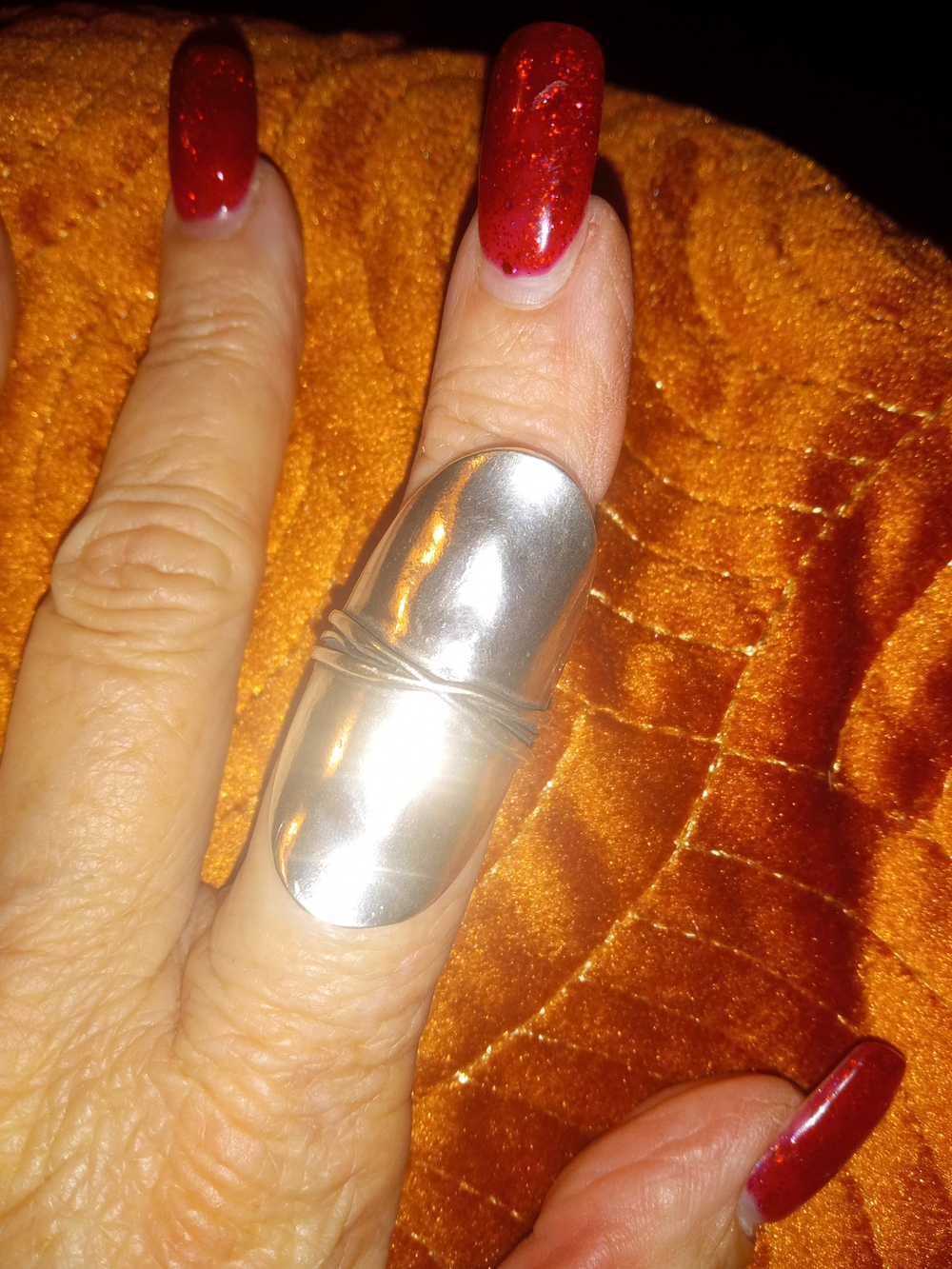Polished Sterling Silver Wide Band Ring